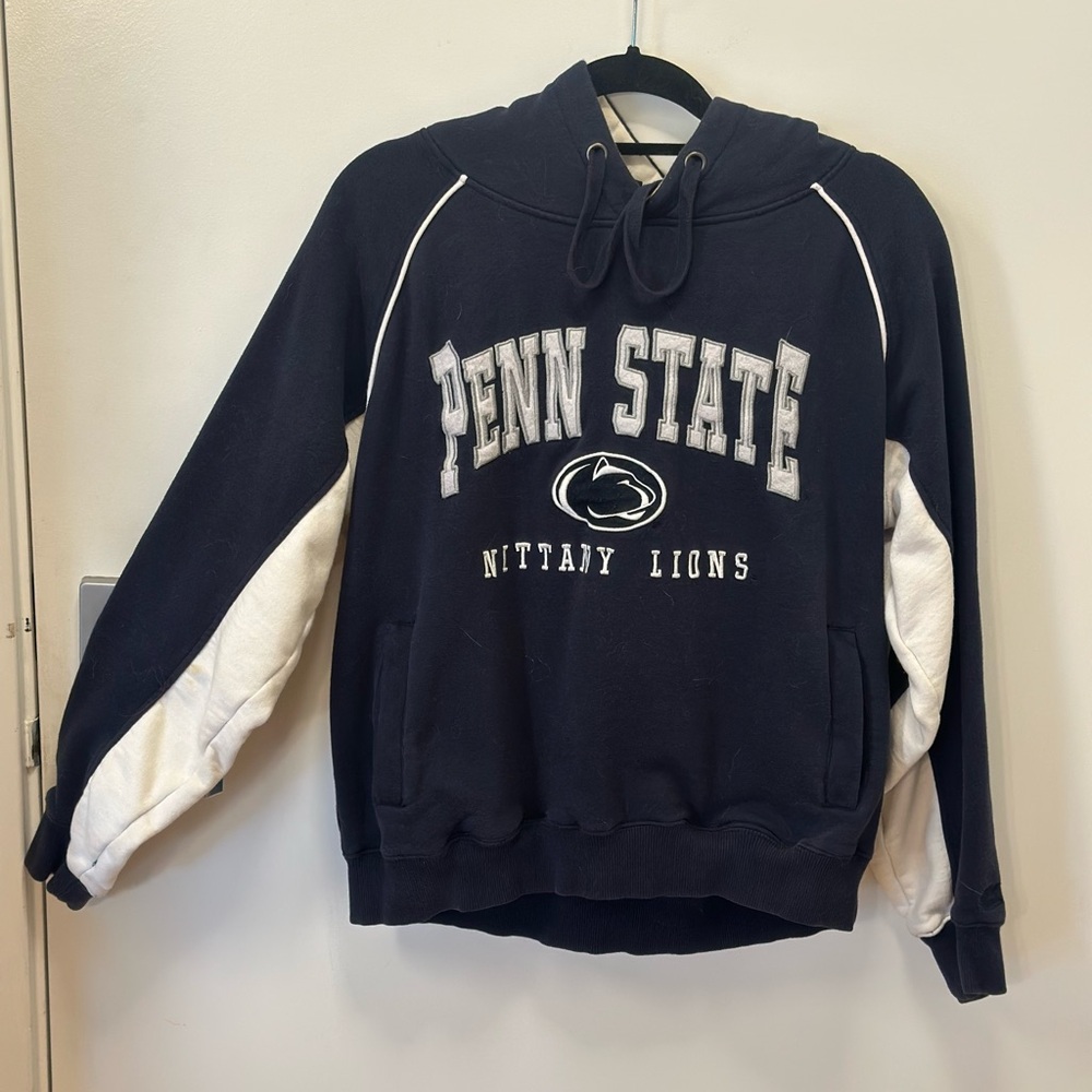 Penn State Nittany Lions Navy and White Hoodie